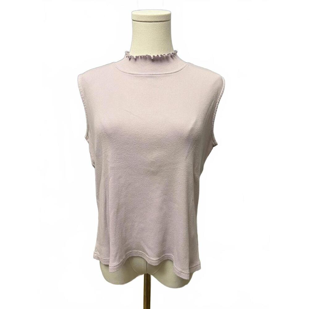 J. Jill Sleeveless Ruffled Neck Top